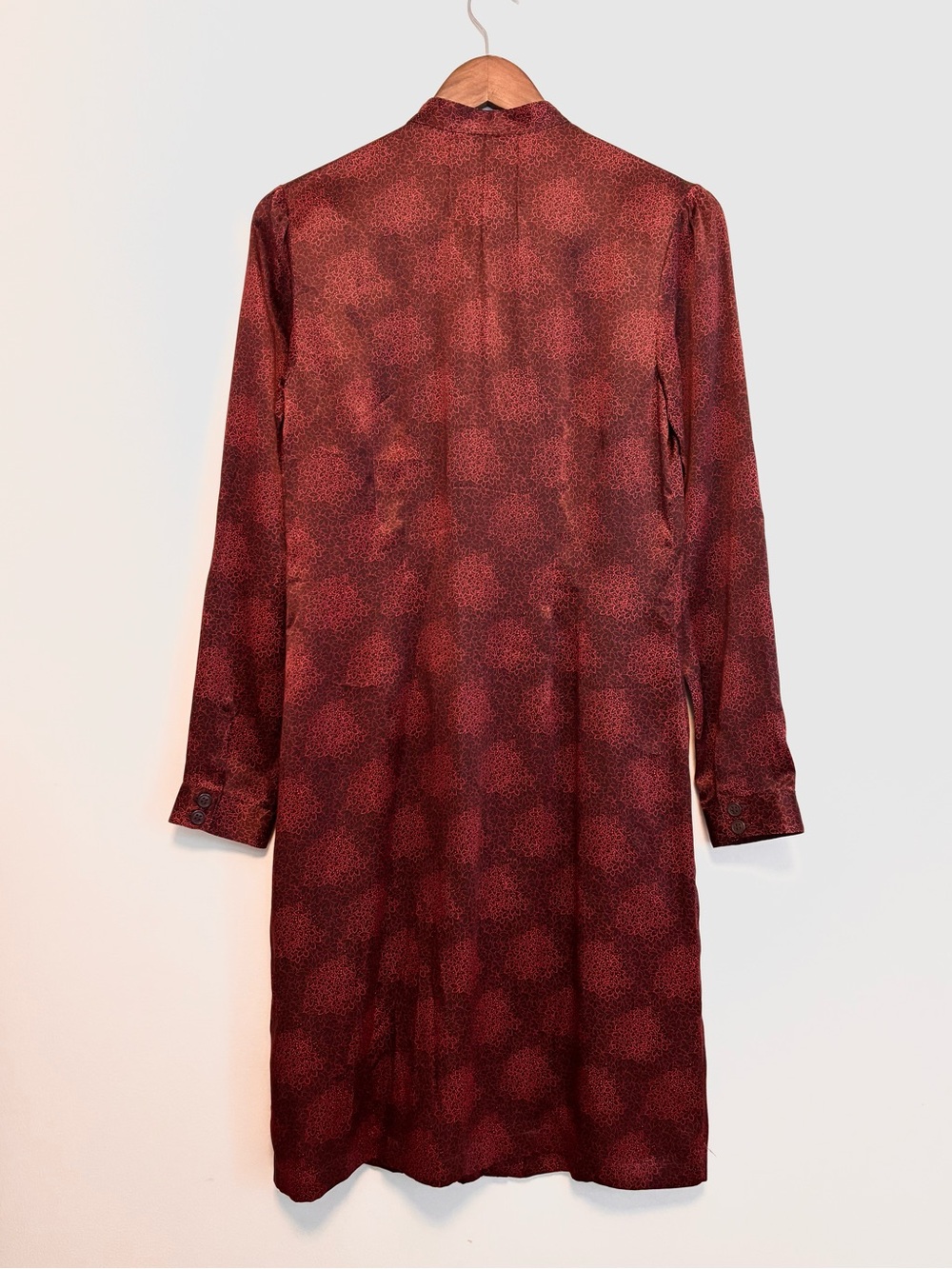 Club Monaco Button Down Silk Shirt Dress - Picture 5 of 6